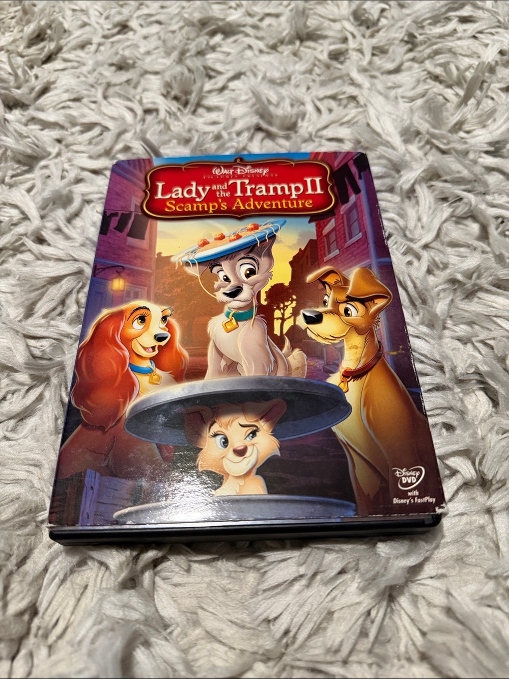 Disney Lady and the Tramp II DVD – Red, Purple, Blue Artwork